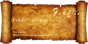 Futó Ákos névjegykártya